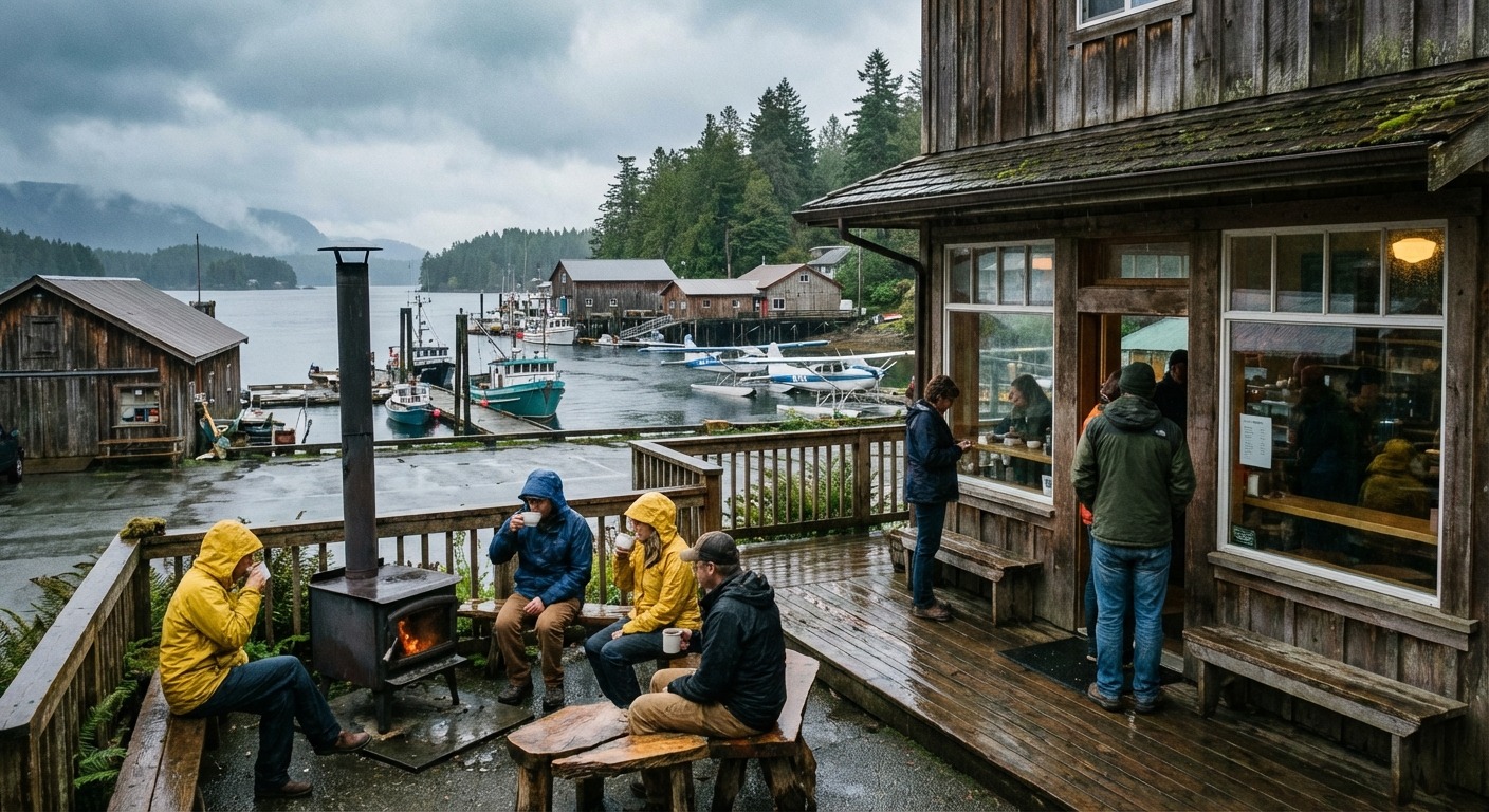 Coastal town on Vancouver Island