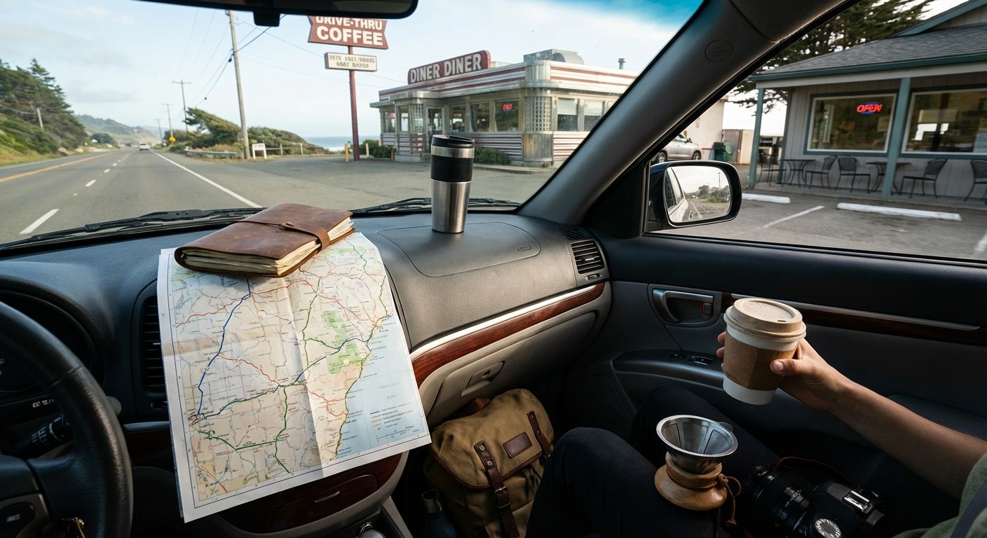 Coffee and a map